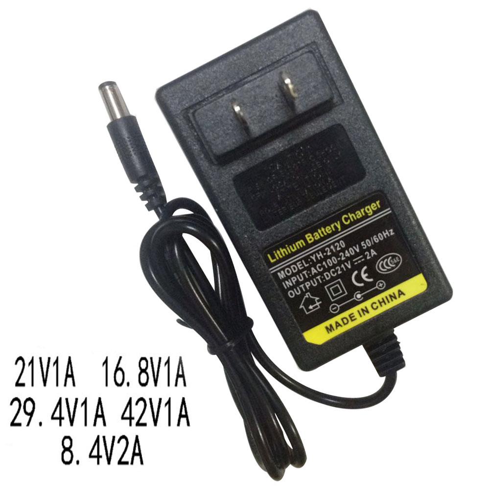 อะแดปเตอร์ชาร์จแบตเตอรี่ 8.4-42 V 1A 2A Li-Ion EU /