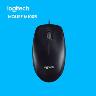 Logitech Mouse USB รุ่น LG-M100r (Dark)