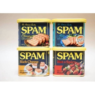 Spam เกาหลี, แฮมปรุงแต่ง, สแปม Classic, light 25%, cheese, hot &amp;  spicy,  zero sugar ยี่ห้อ CJ