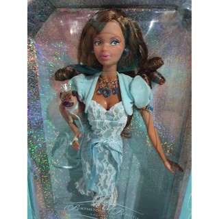 BARBIE MISS AQUAMARINE MARCH AFRICAN AMERICAN BIRTHSTONE BEAUTIES L7574 **กล่องบุบจากการขนส่ง**