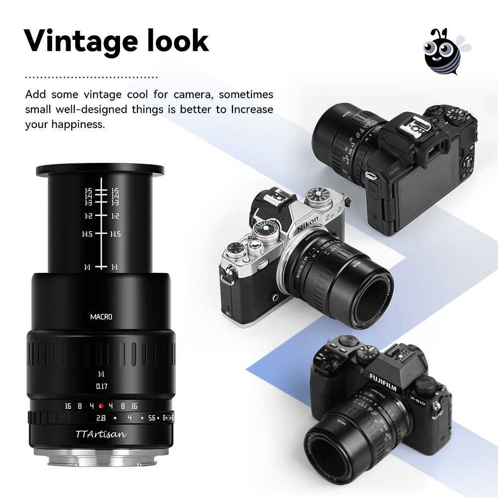 Ttartisan เลนส์มาโคร 40 มม. F2.8 APS-C 1:1 แมนนวลโฟกัส สําหรับ Sony E Canon EOSM Fuji X Nikon Z M43 #8