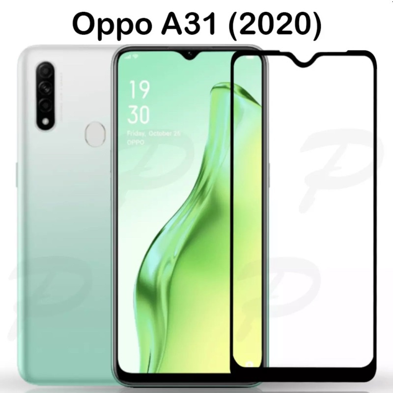 Oppo A31 ฟิล์มกระจกนิรภัย Oppo A31 2020 ฟิล์มกระจกเต็มจอOppo A31 ฟิล์มขอบดำ ฟิล์มกันกระแทก ฟิล์มกันร