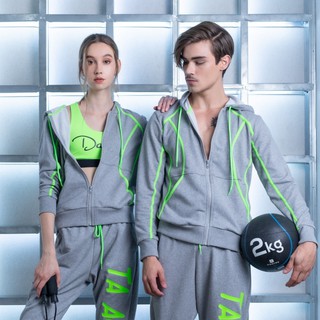 TA ACTIVE STRONGER FRENCH TERRY HOODIE (UNISEX) เสื้อฮูดดี้ แขนสั้น