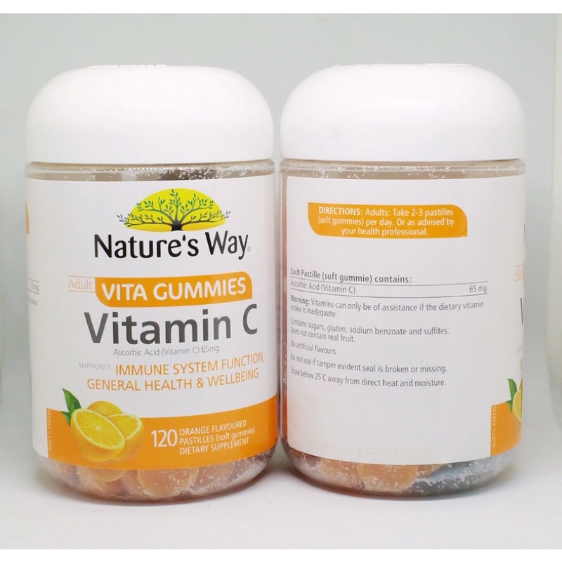 [ของแท้] Nature's Way Vitamin C Vita Gummies 120 soft gummies วิตามิน