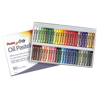 (KTS)สีชอล์ก Oil Pastels Pentel 50 สี