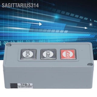 Sagittarius314 สวิตช์ปุ่มกดควบคุมกล่องรีเซ็ตตัวเอง 250V Ac Tpb‐3