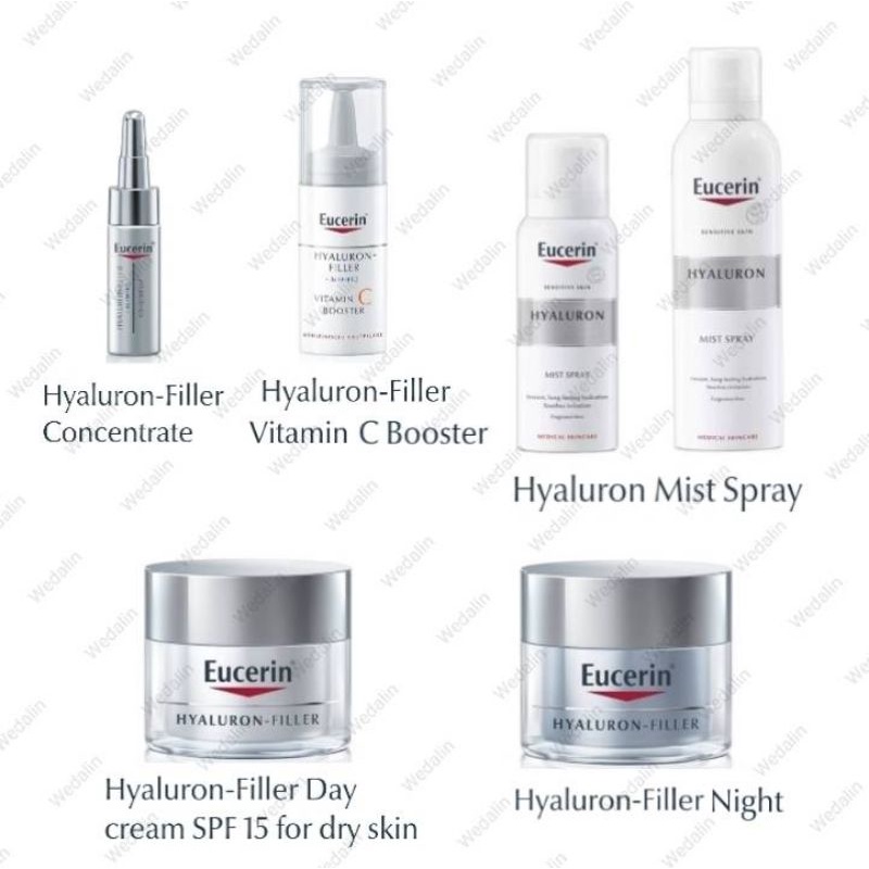 ขนาดทดลอง กลุ่มไฮยาลูรอน | ยูเซอริน Eucerin Hyaluron-Filler [3x] Effect Serum/Vitamin C/Day/Night/Mist Spray