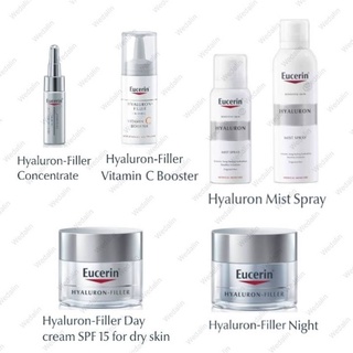 ขนาดทดลอง กลุ่มไฮยาลูรอน | ยูเซอริน Eucerin Hyaluron-Filler [3x] Effect Serum/Vitamin C/DaySPF15/Night/Mist Spray