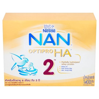 ถูกที่สุด✅ แนน ออพติโปร เอชเอ 2 อาหารสูตรต่อเนื่องสำหรับทารกและเด็กเล็ก 700กรัม x 2 กล่อง Nan Optipro HA 2 Follow-On For