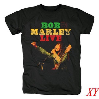 Xy เสื้อยืดแขนสั้น คอกลม พิมพ์ลาย Marley Bob Bobmary Reggae Liveforever