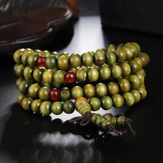 สร้อยข้อมือลูกปัดไม้จันทน์ 6 มม. 8 มม. สไตล์วินเทจ เครื่องประดับคู่รัก
