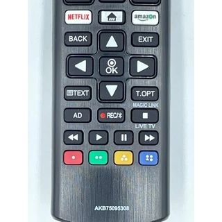 รีโมททีวี LG รุ่น AKB75095308/AKB75375608/AKB75095303 ใช้กับทีวีสามรุ่น ปุ่มคำสั่งที่เหมือนกันจะใช้งานได้ครบถ้วน