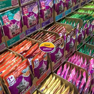 วิสกัส อาหารแมวเปียก เพาซ์ ( Whiskas ) อาหารแมววิสกัส ราคายกลัง (โฉมใหม่ 28 ซอง )