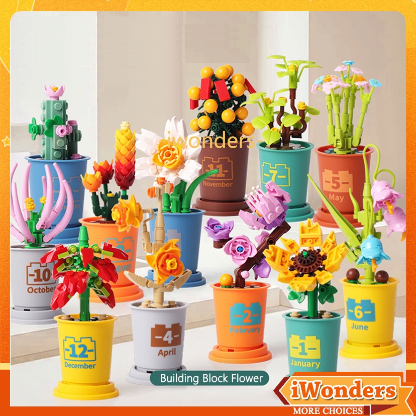 Idea บล็อกตัวต่อ รูปดอกทานตะวัน ถ้วยกาแฟ DIY ของเล่นสําหรับเด็กผู้ชาย ผู้หญิง