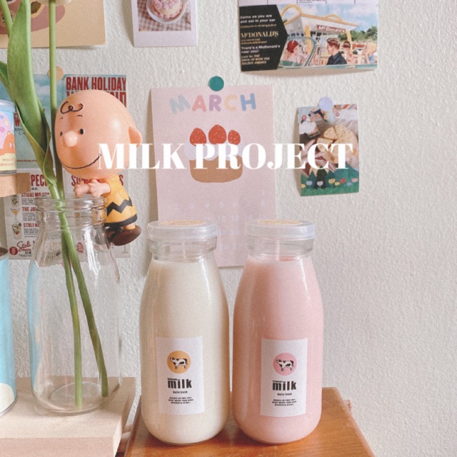 (พร้อมส่ง) เทียนหอม ทรงขวดนม หอมนมมาก กรุ่นๆ ช่วยนอนหลับ Hokkaido milk 🥛 Strawberry milk Atcha.l ของขวัญ