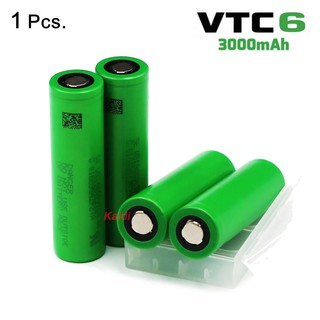 ถ่านชาร์จ 18650 VTC6 3.7v 3000mAh 30A (1 ก้อน)