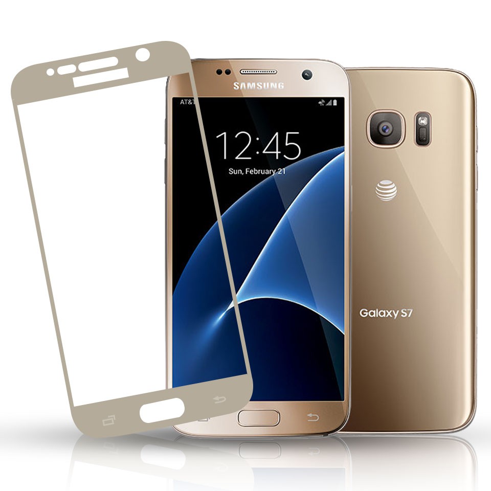 ฟิล์มกระจก เต็มจอ กาวเต็มแผ่น ซัมซุง เอส7 Full Glue Tempered Glass For Samsung Galaxy S7 (5.1")