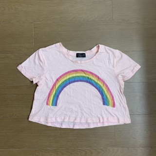 Top Shop🌈Rainbow Crop Top(มือ2)