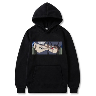 เสื้อกันหนาว มีฮู้ด ระบายอากาศได้ดี พิมพ์ลายอนิเมะนารูโตะ Kakashi Hatake Sharingan Dropship พลัสไซซ์ เหมาะกับของขวัญวันเกิด สําหรับผู้ชาย