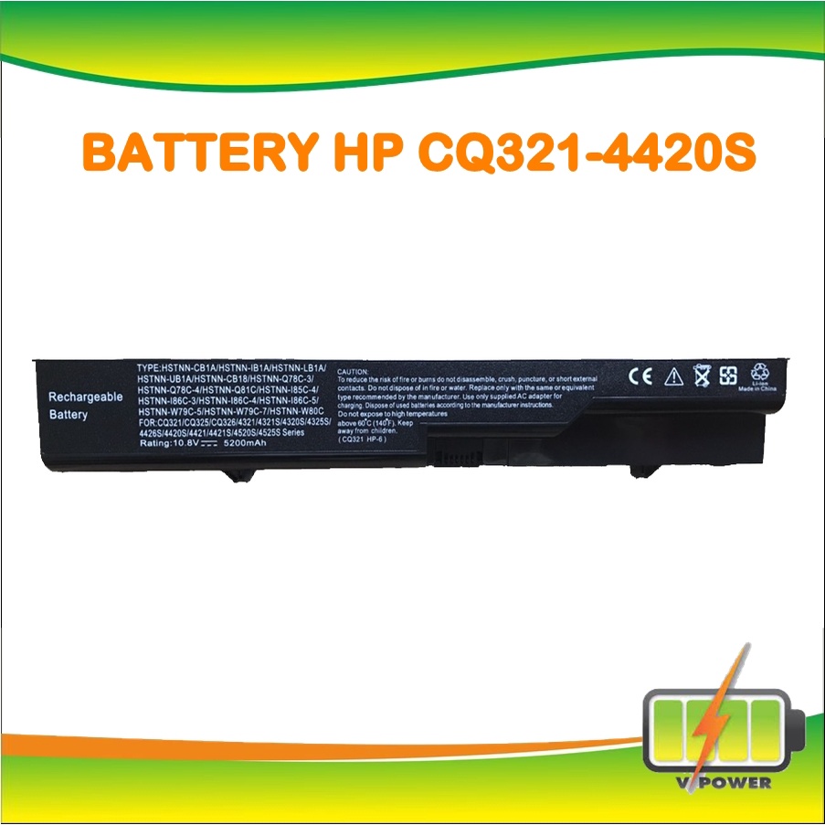 BATTERY HP CQ321 สำหรับ HP Probook 4320 4321 4325 4326 4420 4421 4425 ...