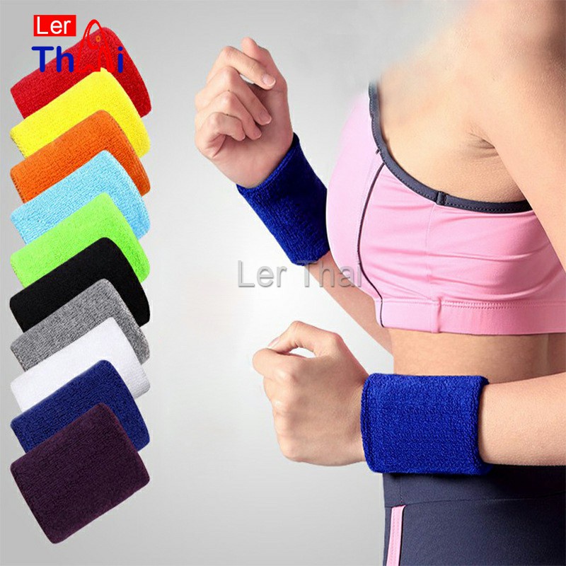 LerThai ปลอกรัดข้อมือซับเหงื่อ ปกป้องข้อมือของคุณ ทำให้คุณออกกำลังกายที่ดีขึ้น sport wristband
