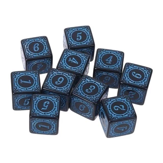 Poop D6 Polyhedral Dice ลูกเต๋า 6 ด้านของเล่นสําหรับเด็ก 10ชิ้น