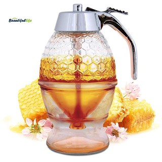 เครื่องมือห้องครัวเครื่องจ่ายน้ำผึ้ง {Kitchen Tools Honey Dispenser Syrup Pot Type Container Breakfast}