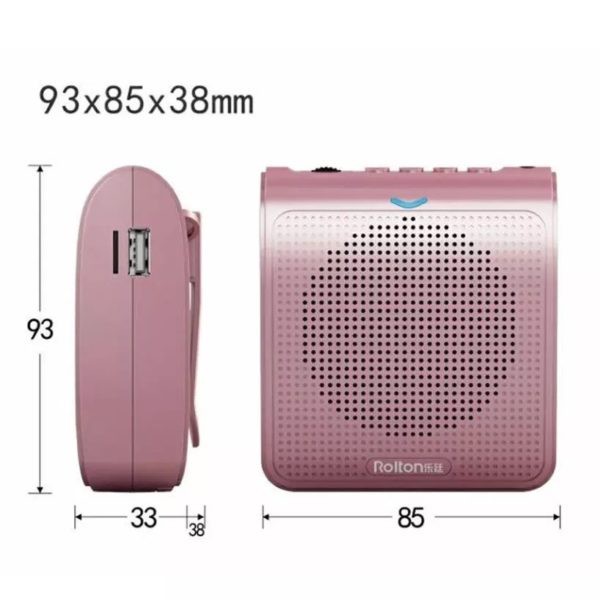 Rolton K100 ไมค์ช่วยสอน ไมค์สอนหนังสือ ลำโพงพกพา ลำโพง ไมค์ โทรโข่ง - รูปที่ 3