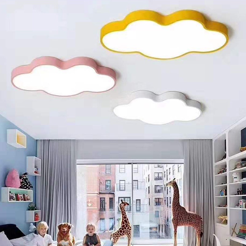 โคมไฟเพดาน LED ลายเมฆน่ารัก ขนาด 50x30 ซม. สําหรับตกแต่งห้องนอนเด็ก ห้องเรียน ห้องโถง อนุบาล