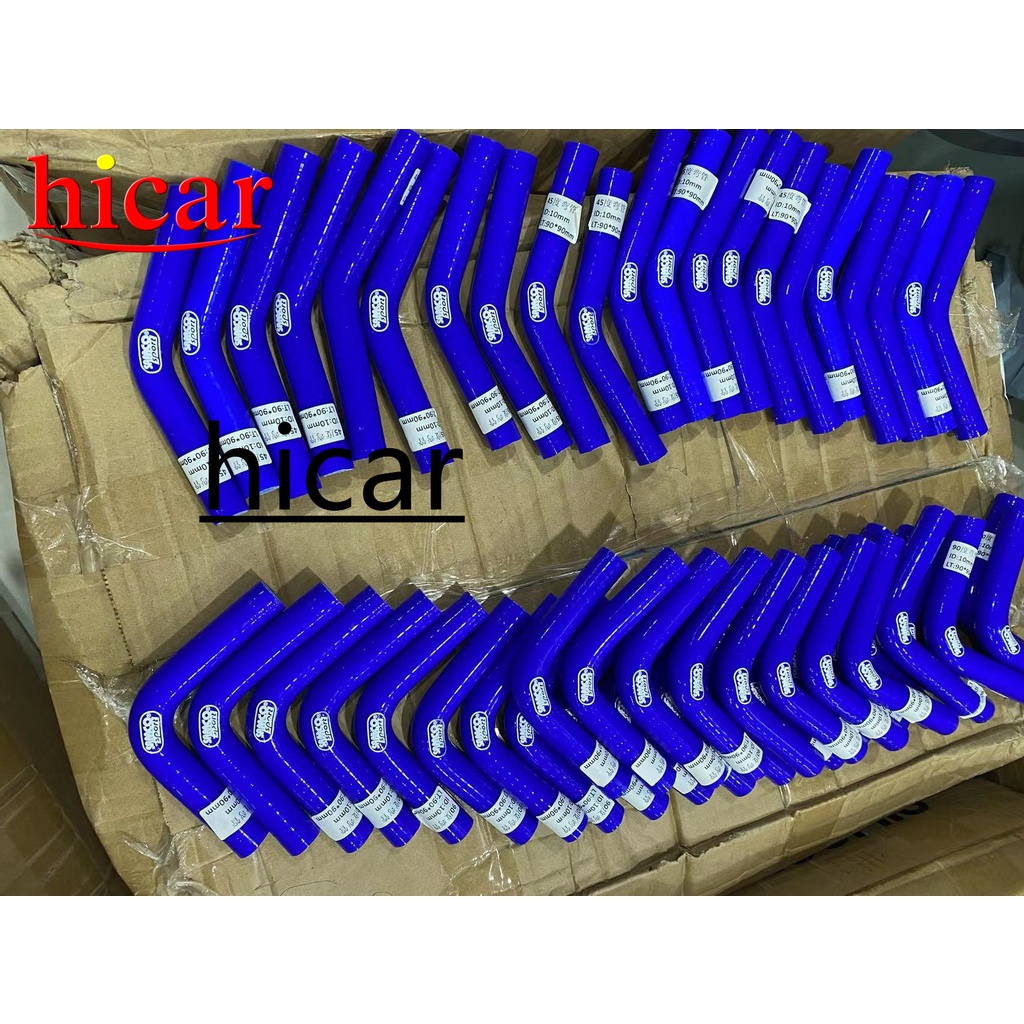 Samo 45/90° ท่อเทอร์โบซิลิโคน ขนาดเล็ก เส้นผ่าศูนย์กลางคงที่ สีฟ้า สําหรับรถยนต์ - รูปที่ 5