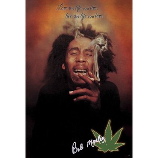 โปสเตอร์ bob marley ภาพติดผนัง