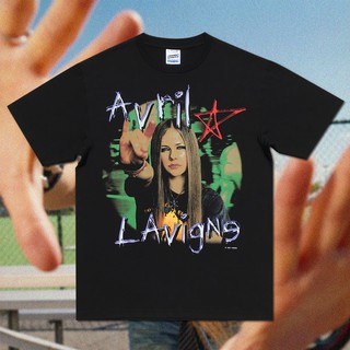 แขนสั้นcrew neck เสื้อยืดคอกลม Avril LavigneS-XXXXL