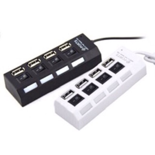 USB HUB 4 Port ON/OFF 4 สวิซต์ USB 2.0 HUB Hi-Speed