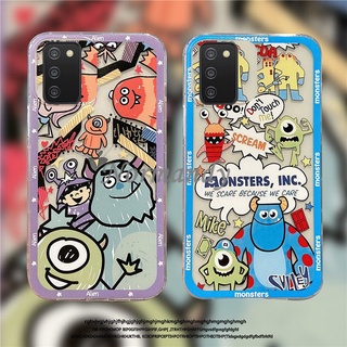 เคสโทรศัพท์ Creativity Phone Case Samsung Galaxy A03S A52S A22 A32 A42 A52 4G 5G A72 A12 A02 A02S 2021 NEW Cartoon Monster Casing TPU Shockproof Back Cover Samsung Galaxy A52S เคส