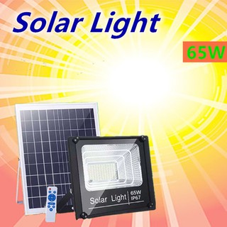 JDของแท้ 100% รุ่น 65W(JD-8865)ไฟโซล่าเซลล์ สปอตไลท์ Solar LED โซล่าเซลล์ สีขาว สี warm white，