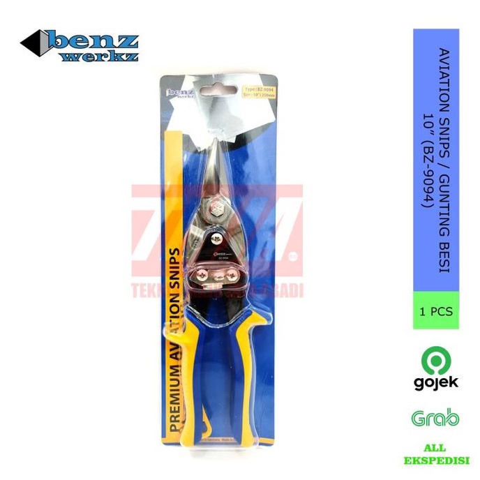BENZ Aviation Snips / กรรไกรเหล็กตรง 10" PN. BZ-9094