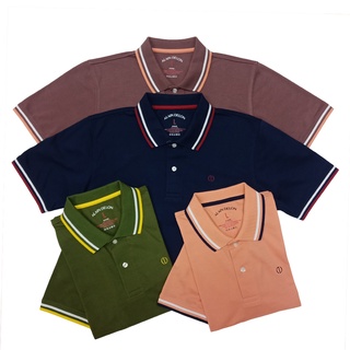 Alain Delon เสื้อโปโล ผู้ชาย แต่งปก ขอบแขน ไม่มีกระเป่าที่อก…