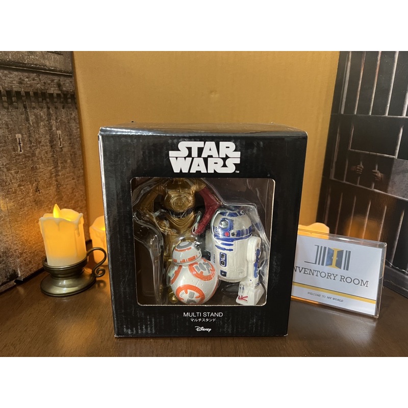 [แท่นวางโทรศัพท์งานแท้] Star Wars Multi Stand รูปทรงของหุ่นดรอย 3 ตัว BB-8/R2D2/C3PO วัสดุเซรามิก มื