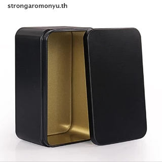strengaromonyu 1 ชิ้นกล่องดีบุกโลหะดีบุก Jars Iron Tea Box Case Small Things Storage Box