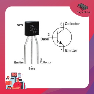 (5 Pcs) 2N2222 PN2222A TO-92 NPN 40V 0.8A