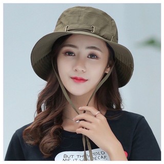 หมวกบักเก็ตเดินป่า(Bucket hat) หมวกเดินป่าผ้าร่ม