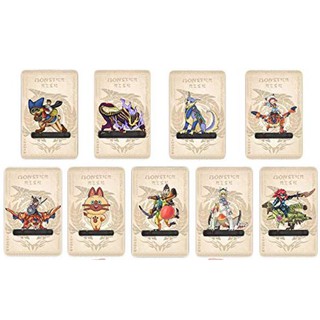 amiibo mini card monster hunter สำหรับ nintendo switch (9 ใบ) แถมกล่องพลาสติก