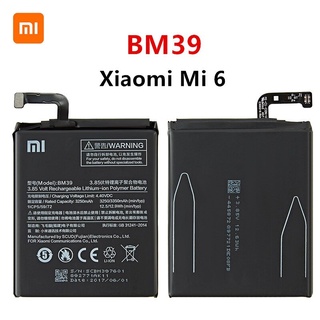 Xiao Mi BM39 3350MAh แบตเตอรี่สำหรับ Xiaomi 6 Mi 6 Mi6 BM39 แบตเตอรี่