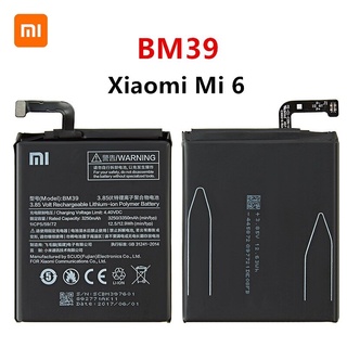 Xiao Mi BM39 3350MAh แบตเตอรี่สำหรับ Xiaomi 6 Mi 6 Mi6 BM39 แบตเตอรี่