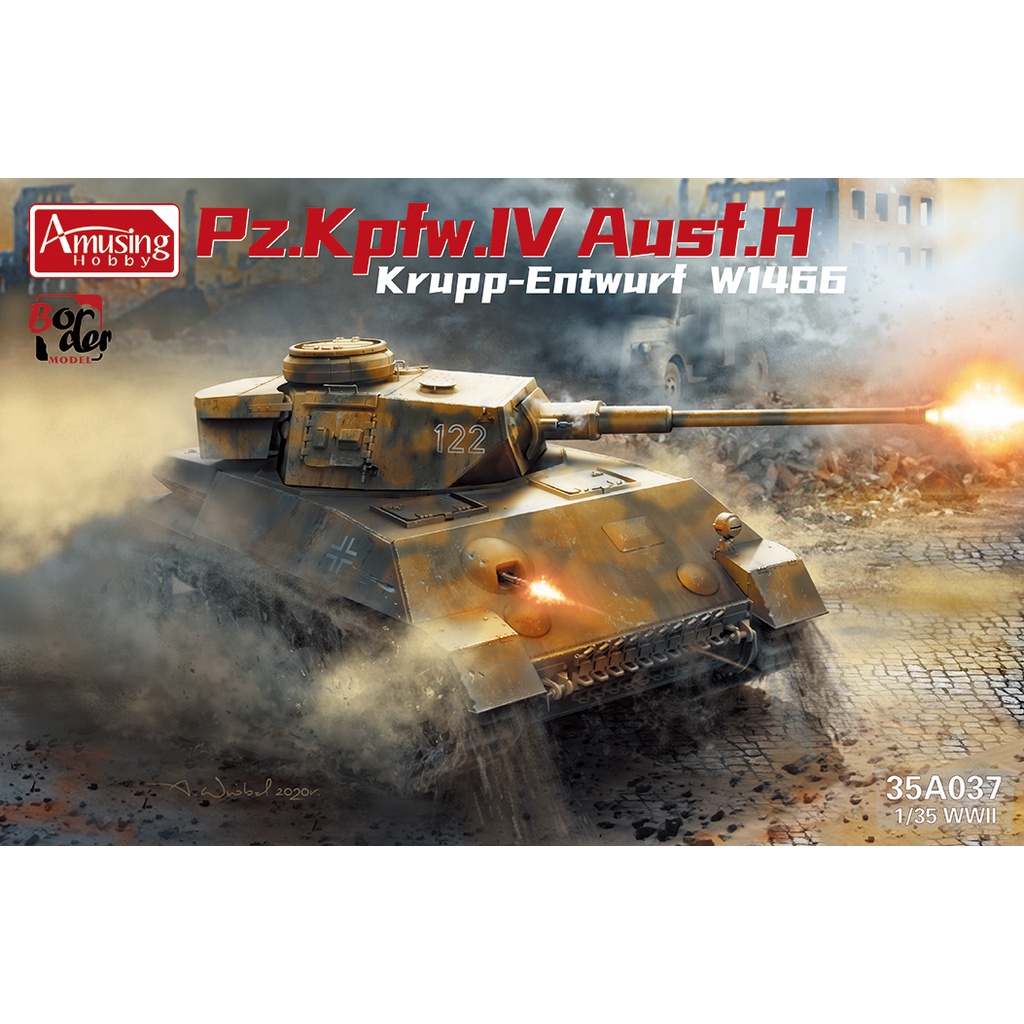 Amusing Hobby 35A037 1/35 Panzer IV Ausf H Krupp-Entwurf