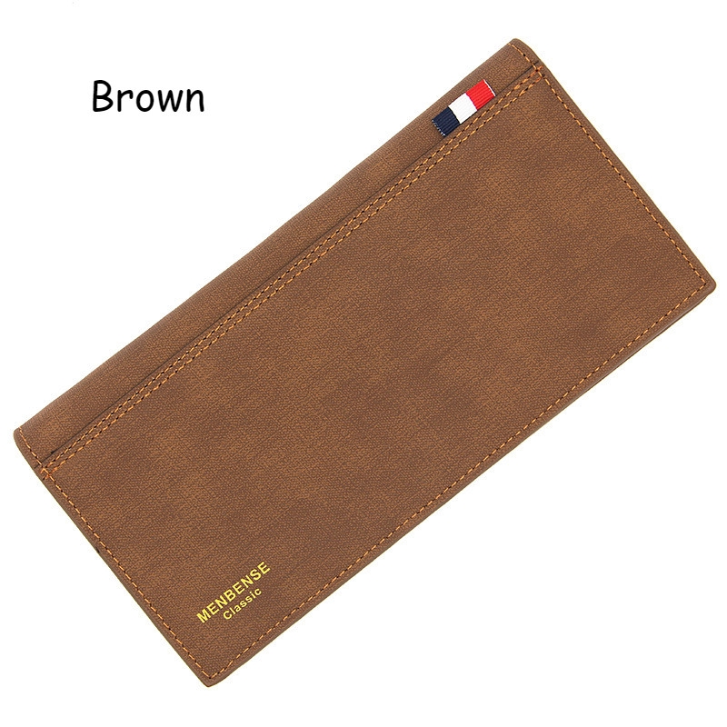 Dompet lelaki กระเป๋าสตางค์ใบยาวผู้ชาย Casual กระเป๋าสตางค์หนังบางบางบางกระเป๋าสําหรับนักศึกษาวิทยาลัยหนุ่มคลัทช์กระเป๋าเงิน