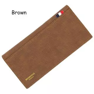 Dompet lelaki กระเป๋าสตางค์ใบยาวผู้ชาย Casual กระเป๋าสตางค์หนังบางบางบางกระเป๋าสําหรับนักศึกษาวิทยาลัยหนุ่มคลัทช์เงิน