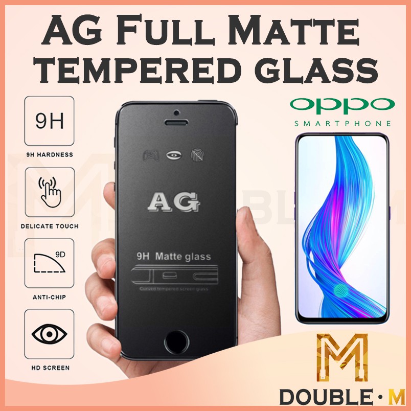 OPPO Realme Narzo 50i/Reno 16 F/15/14/13/12/11 F/8 Z/8 Pro/7/5/F11/F9/ Full Matte AG กระจกนิรภัย