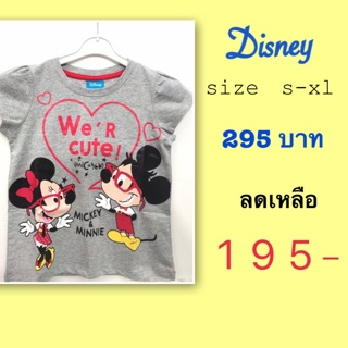 เสื้อยืดมินนี่ งานลิขสิทธิ์ แท้ disney