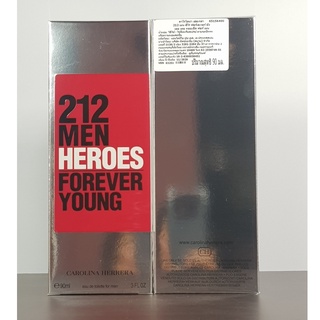 Carolina Herrera 212 Men Heroes Forever Young EDT 90ml กล่องซีล